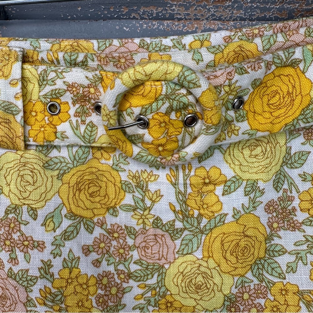 Faithfull The Brand Robina Top & Celia Skort Set Linen Garden Floral Sz 6 - Picture 11 of 16